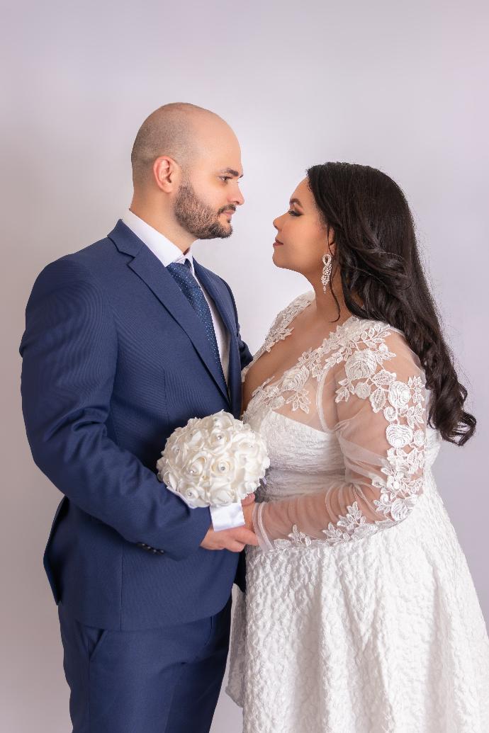 Couple studio portrait